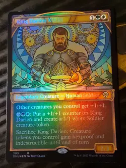 King Darien XLVIII Showcase FOIL , Dominaria United , NM, MTG, FREE SHIPPING - Image 1