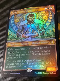King Darien XLVIII Showcase FOIL , Dominaria United , NM, MTG, FREE SHIPPING - Image 3