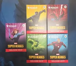 MTG Magic the Gathering MARVEL SUPER HEROES Welcome Decks SET OF 5 NEW - Image 1