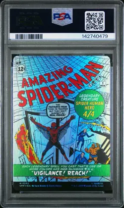 2025 MTG MARVEL'S SPIDER-MAN #0232 AMAZING / PETER PARKER COMIC FOIL PSA 10 CGC - Image 3