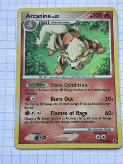 Arcanine 1/111 Holo Rare Rising Rivals Pokemon Card - Image 1