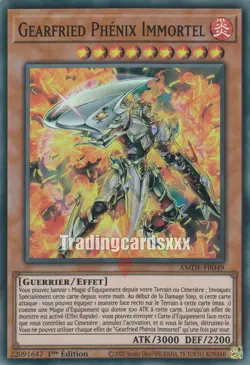 Yu-Gi-Oh! Gearfried Phenix Immortel : SR AMDE-FR049 - Image 1