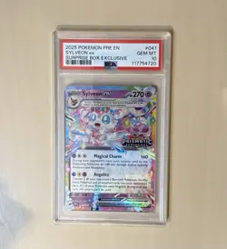 Pokemon TCG Sylveon Ex Prismatic Evolutions 041/131 Surprise Box Stamped PSA 10 - Image 1