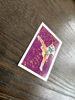 1993 Topps Street Fighter II #84 Lightning Kick Chun Li RARE SNES Nintendo - Image 2