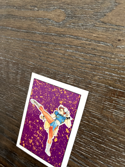 1993 Topps Street Fighter II #84 Lightning Kick Chun Li RARE SNES Nintendo - Image 4