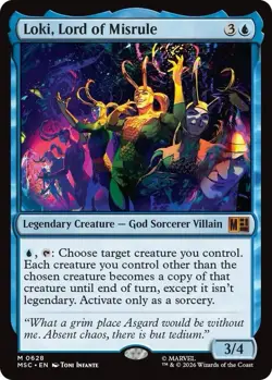 Loki, Lord of Misrule Commander: Marvel Super Heroes MTG Regular Near Mint 0628 - Image 1