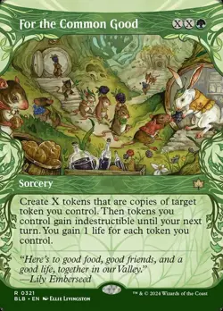 1x For the Common Good - Showcase MTG - Bloomburrow - Light Play - Image 1