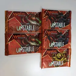 5 MTG Unstable Sealed Booster Packs From Drafting English Magic the Gathering C - Image 1