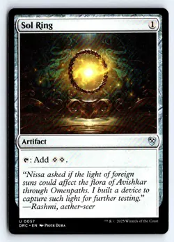 Sol Ring (0057) 57 Uncommon Commander: Aetherdrift Magic: The Gathering NM - Image 1