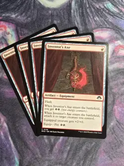 x4 Inventor's Axe C MTG Modern Horizons 3, M/NM, English, Regular - Image 1