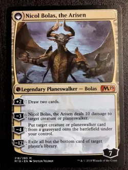 Nicol Bolas, the Ravager / Nicol Bolas, the Arisen NM/M M19 Core MTG Mythic - Image 2
