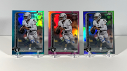 2025 Topps Chrome Geno Smith Autograph 3 Card Lot - Aqua, Pink, Silver AUTOS - Image 1