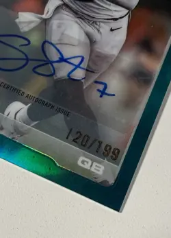 2025 Topps Chrome Geno Smith Autograph 3 Card Lot - Aqua, Pink, Silver AUTOS - Image 3