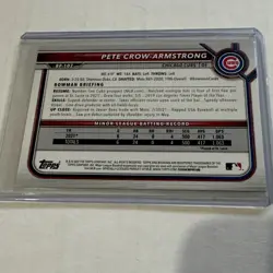 Pete Crow-Armstrong Topps/Bowman 12-Card Premium Lot w/RC/Base/inserts/parallels - Image 5