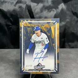 2026 Topps Series 2 Freddie Freeman Dodgers World Champion Auto /50 ON CARD AUTO - Image 1