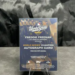 2026 Topps Series 2 Freddie Freeman Dodgers World Champion Auto /50 ON CARD AUTO - Image 2