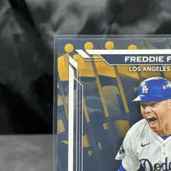 2026 Topps Series 2 Freddie Freeman Dodgers World Champion Auto /50 ON CARD AUTO - Image 4