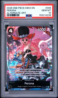 One Piece - EB03-Extra Booster Heroine’s Ed. - Perona #045 Alt Art - PSA 10 - Image 1