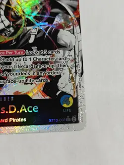 One Piece TCG PORTGAS D ACE Parallel Alt Art Leader st13-002 Three Brothers - Image 2