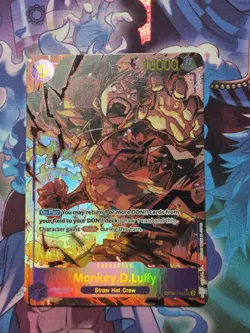 One Piece TCG - Monkey D Luffy OP09-119 SEC Alt Art NM- - Emperors Of New World - Image 1