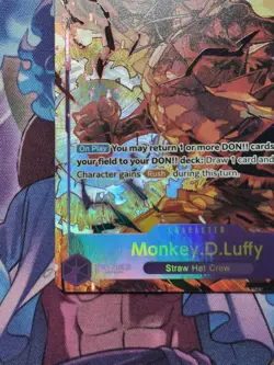 One Piece TCG - Monkey D Luffy OP09-119 SEC Alt Art NM- - Emperors Of New World - Image 5