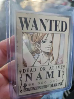 One Piece NAMI Wanted Poster Trading Card Panini Epic Journey Marine Trading - Image 2