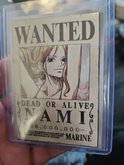 One Piece NAMI Wanted Poster Trading Card Panini Epic Journey Marine Trading - Image 3