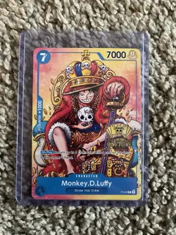 Monkey.D.Luffy (2nd Anniversary Stamped Promo) P-043 One Piece Promotion Cards - Image 1