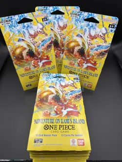 One Piece TCG OP15-EB04 - Sleeved Booster Packs New & Sealed (4 Packs) - Image 1
