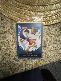2026 Dodgers x One Piece Monkey Luffy Trading Card - Image 2