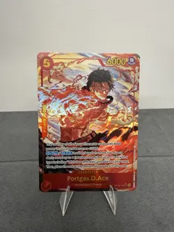 One Piece Portgas D. Ace OP16-118 OP-16 Special Alt Art Character Holo EN 6000 - Image 1