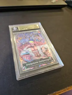 2023 One Piece Donquixote Doflamingo OP04-019 Leader Alt English BGS 10 PRISTINE - Image 3
