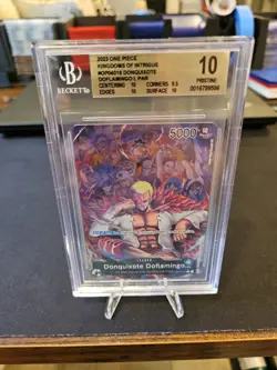 2023 One Piece Donquixote Doflamingo OP04-019 Leader Alt English BGS 10 PRISTINE - Image 4