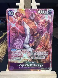 One Piece CCG Donquixote Doflamingo The Azure Sea’s Seven OP14-069 - Image 1