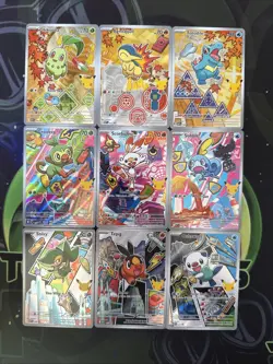 Pokemon TCG First Partner Illustration Collection Series 2 - Full Set Of 9 NM - Image 1