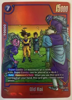 Dragon Ball Super Fusion World Old Kai FB02-063 Super Combo RED MANGA Alt Art - Image 1