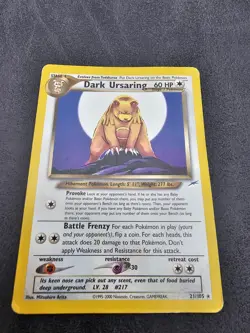 🐻 Pokemon TCG Dark Ursaring 21/105 - Vintage - Neo Destiny - WOTC - MP 🐻 - Image 2