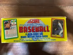 1990 Score MLB Baseball Card Wax Box - 36 Packs Bo Jackson / Frank Thomas - Image 3