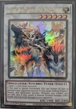 YuGiOh Silvera, Wolf Tamer of the White Forest Ultra Rare 1st Edition INFO-EN038 - Image 1