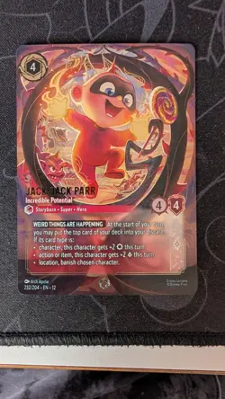 Disney Lorcana TCG Jack-Jack Parr Incredible Potential 232/204 EN Foil - Image 1