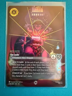 Goliath - Clan Leader (Enchanted) 238/204 Whispers in the Well Lorcana NM - Image 1