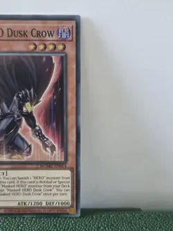 Masked HERO Dusk Crow MZMU-EN014 Super Rare Yugioh Maze of Muertos - Image 2