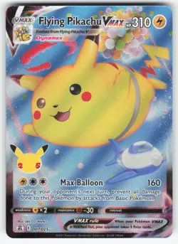 NM - Flying Pikachu VMAX - 007/025 - Celebrations - Ultra Rare - Pokemon Card - Image 1
