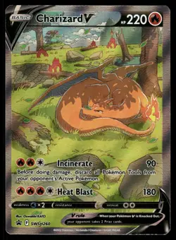Charizard V SWSH260 Holo Promo Sword & Shield Promo Pokemon Lightly Played - Image 1