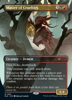 Master of Cruelties - Rainbow Foil NM, English MTG Secret Lair Drop Series - Image 1