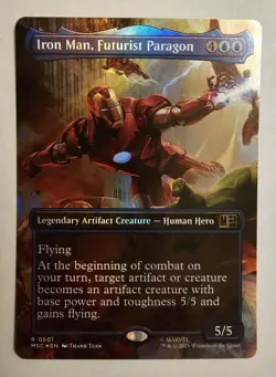 Iron Man, Futurist Paragon (Borderless) Commander: Marvel Super Heroes Foil - Image 1