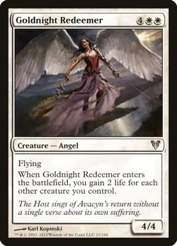 MTG Goldnight Redeemer Avacyn Restored Magic the Gathering #23 LP x1 - Image 1