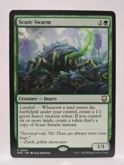 Mtg 245 Scute Swarm Commander: Modern Horizons 3 Regular 2024 - Image 1