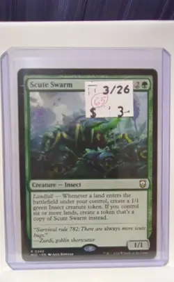 Mtg 245 Scute Swarm Commander: Modern Horizons 3 Regular 2024 - Image 3
