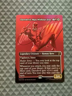 MTG Daredevil, Man Without Fear #0372 Foil Bord. Rare Marvel Super Heroes (MSH) - Image 1